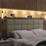 Cabeceira Cama de Casal Ofertamo Queen 1,60m – Bege Claro