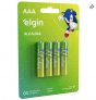 Pilha Alcalina AAA com 4 unidades Elgin Palito
