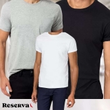 Kit 3 Camisetas Básicas Reserva