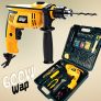 WAP Furadeira De Impacto E Parafusadeira 600W Efi 600 K Com Maleta E 154 Acessórios 127V