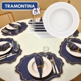 Kit Prato Fundo Tramontina Ingrid em Porcelana Decorada 23 cm 06 Peças