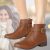 Bota Cano Curto Look Fashion Fivela Feminina