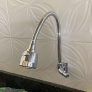Torneira Cozinha Gourmet Flexível Luxo Parede 1/4 De Volta Metal