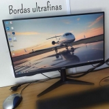 Monitor AOC 21.5″ VGA e HDMI e painel VA, preta, pequeno, 22B1HM5