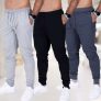 Kit 3 Calça Moletom Fristyle Com Bolso Masculina Adulto