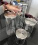 Potes Herméticos Porta-mantimentos Com Tampa De Inox Electrolux – 4 Unidades