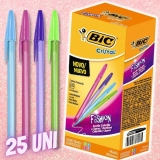 Caneta Esferográfica BIC Cristal Fashion, 1.2mm, 4 Cores