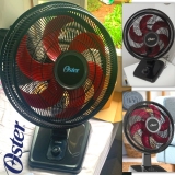 Ventilador Oster Power Fresh 2 em 1, 110V, Preto/Vermelho, 140W