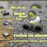 Carrinho de Controle Remoto Quick Run Car 4X4 (CINZA)