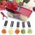 Mandoline Slicer Nicer Fatiador Cortador De Legumes 6 Em 1