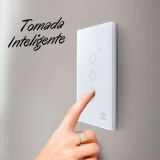 Smart Interruptor Wi-Fi Positivo Casa Inteligente, 3 Módulos, Touch, Branco – Compatível com Alexa