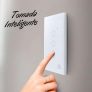 Smart Interruptor Wi-Fi Positivo Casa Inteligente, 3 Módulos, Touch, Branco – Compatível com Alexa
