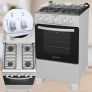 Fogão Atlas 4 bocas branco com forno Limpa Fácil Coliseum Plus – Forno 50l