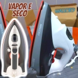 Ferro de passar Mallory Zeus 2 em 1 – Vapor e Seco com Base Em Cerâmica 127V
