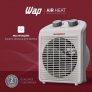 WAP AIR HEAT Aquecedor de Ambientes Elétrico Portátil 1500W 3 em 1 Com Ventilador e Triplo Sistema de Segurança 127V
