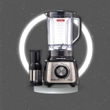 Liquidificador Mondial, Turbo Inox L-1200W, 220V, Preto, 3L