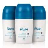 Conjunto Desodorante Antitranspirante Roll-On Kaiak Masculino 3 un. 75 ml