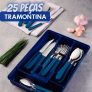 FAQUEIRO INOX 25PC LEME AZUL