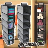 Prateleira organizadora Grande para closet e armários com 5 Divisórias dobrável, Euro Home