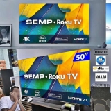 Smart TV 50” 4K UHD LED Semp RK8600 Wi-Fi – 3 HDMI 1 USB