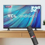 Smart TV 32” HD LED TCL S615 VA 60Hz – Android Wi-Fi e Bluetooth Google Assistente 2 HDMI
