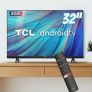 Smart TV 32” HD LED TCL S615 VA 60Hz – Android Wi-Fi e Bluetooth Google Assistente 2 HDMI