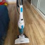Aspirador de Pó Vertical Turbo Cycle, Mondial, Branco/Azul Petróleo, 800W, 110V