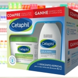 Kit Cetaphil Creme Hidratante 453g + Loção de Limpeza 120mL