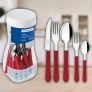 Faqueiro Inox 20 peças Leme Vermelho – Tramontina