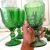 Jogo de Copos de Vidro Verde 330ml 6 Peças – Haus Empire Lace