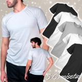 Kit com 5 Camisetas Masculina Dry Fit Part.B Light