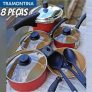 Conjunto de Panelas Tramontina Turim 20298/719 – Antiaderente 8 Peças