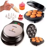 Máquina de Cupcake Pratic, Mondial, Preto/Inox, 1000W, 110V