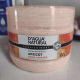 Creme Esfoliante Apricot Média Abrasão, D’agua Natural, 300 g