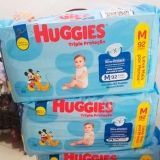 Huggies Tripla Proteção -Fralda, Tamanho M, 92 Fraldas