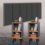 Conjunto Cabeceira Cama Casal 1,40 Com Mesa de Cabeceira