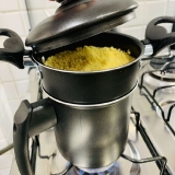 Cuscuzeiro Individual Dona Chefa Preto Pequeno