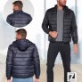 Jaqueta Lucky Sailing Puffer Capuz Removível Masculina