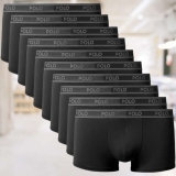 Kit com 10 Cuecas Boxer Sport Preta – Polo Match