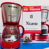 Cafeteira Elétrica Mondial Dolce Arome Vermelha – 18 Xícaras