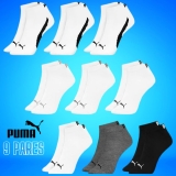 Kit 09 Pares Meias Puma Esportiva Sapatilha Cano Curto Baixo Masculino Adulto