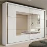 Guarda-roupa Casal com Espelho 2 Portas de Correr – 6 Gavetas Lopas Toronto Plus