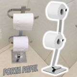 Porta Papel Higiênico Papeleira De Chão Com Reserva Cromado