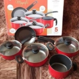 Conjunto De Panelas Alcast Magnific Antiaderente 5 Peças