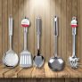 Kit Utensílio de Cozinha em Inox 5 Peças