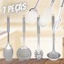 Conjunto Utensílio Cozinha Em Aço Inox Kit 7 Peças – Prata