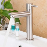 Torneira Banheiro Premium Lavabo Pia Lavatório Aço Inox 1/4 de Volta