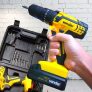 Vonder Parafusadeira Furadeira 3/8′ Bateria Intercambiável De 18 V Sem Bateria E Sem Carregador