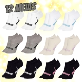 Kit 12 Meias Puma Sapatilha Invisível Soquete PUMA