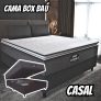 Cama Box Baú Casal Colchão Molas Maximus 138cm